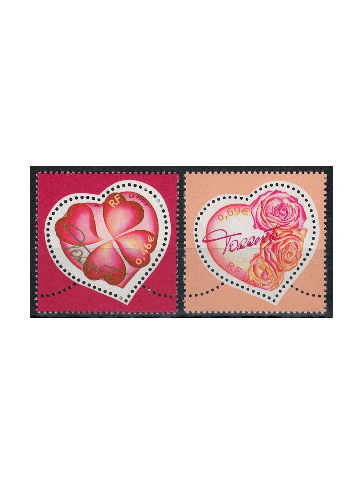 FRANCIA 2003 San Valentino (Torrente) 2v MNH**