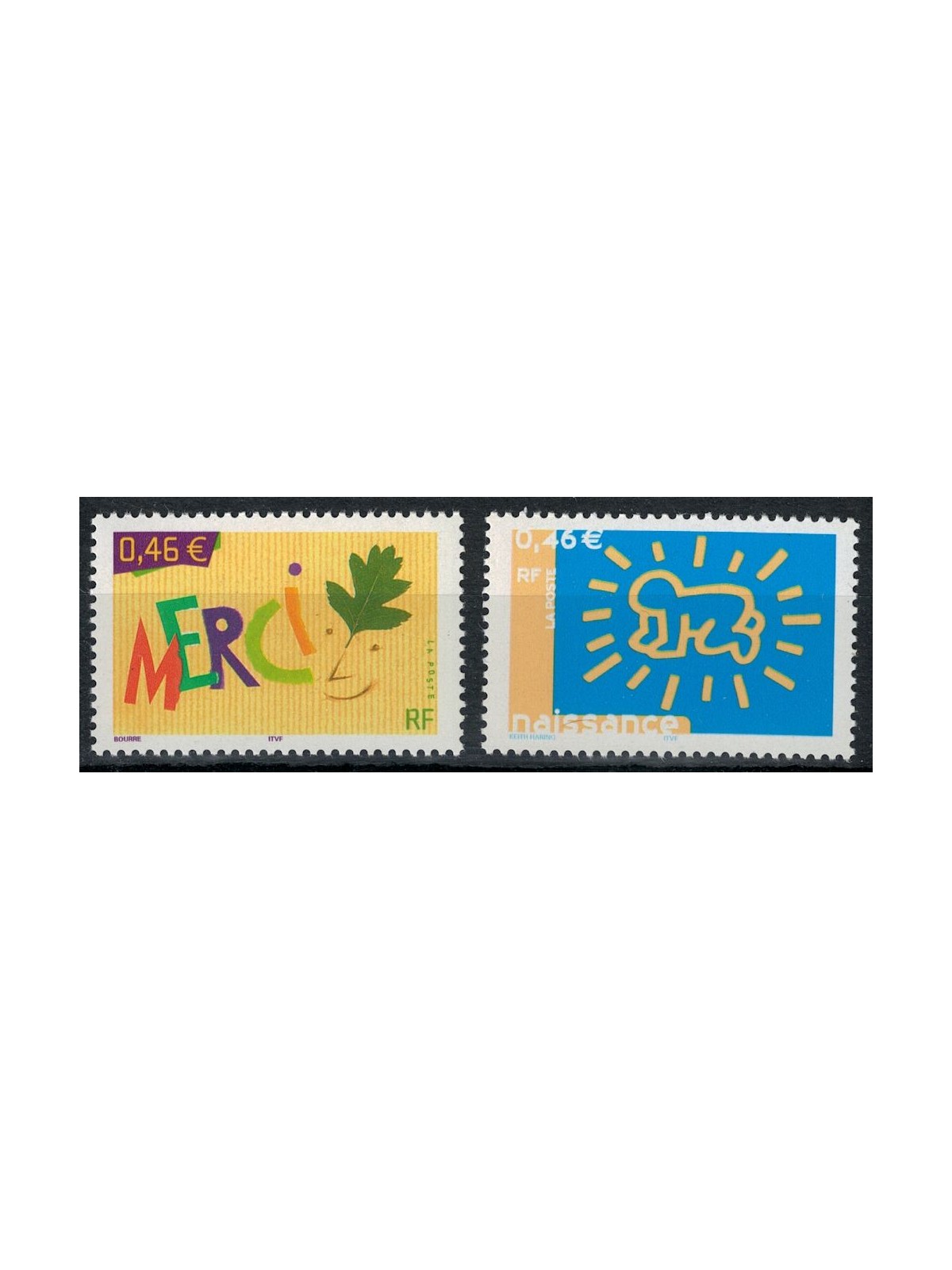 FRANCIA 2003 Francobolli augurali 2v MNH**