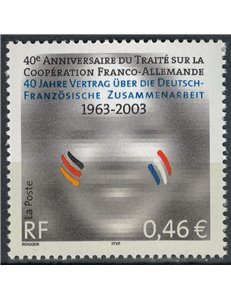 FRANCE 2003 Franco-German Treaty MNH**