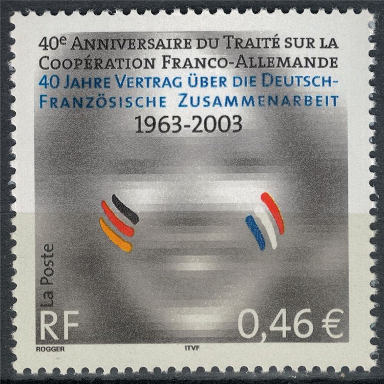 FRANCE 2003 Franco-German Treaty MNH**