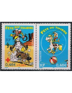 FRANCIA 2003 Giornata del francobollo (Lucky Luke) 2v MNH**