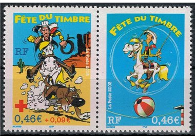 FRANCE 2003 Stamp Day (Lucky Luke) 2v MNH**