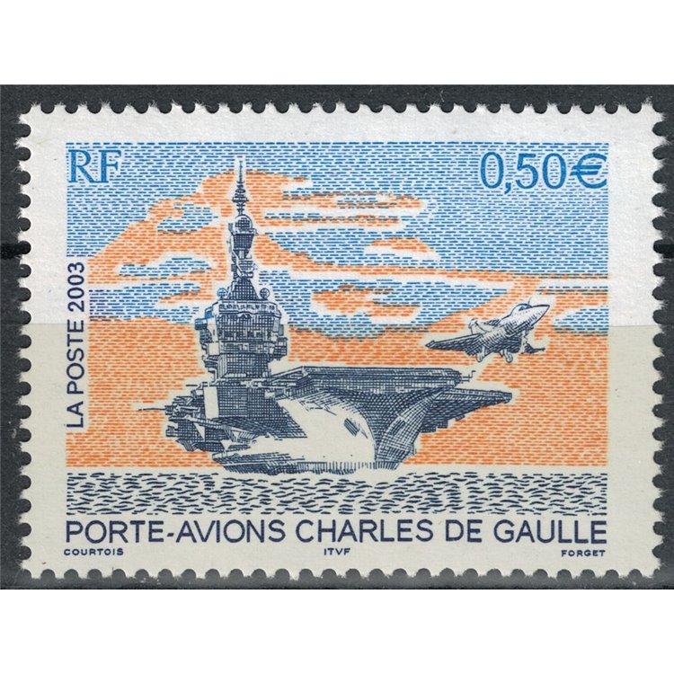 FRANCIA 2003 Portaerei Charles de Gaulle MNH**