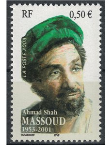 FRANCE 2003 Ahmad Shah Massoud MNH**