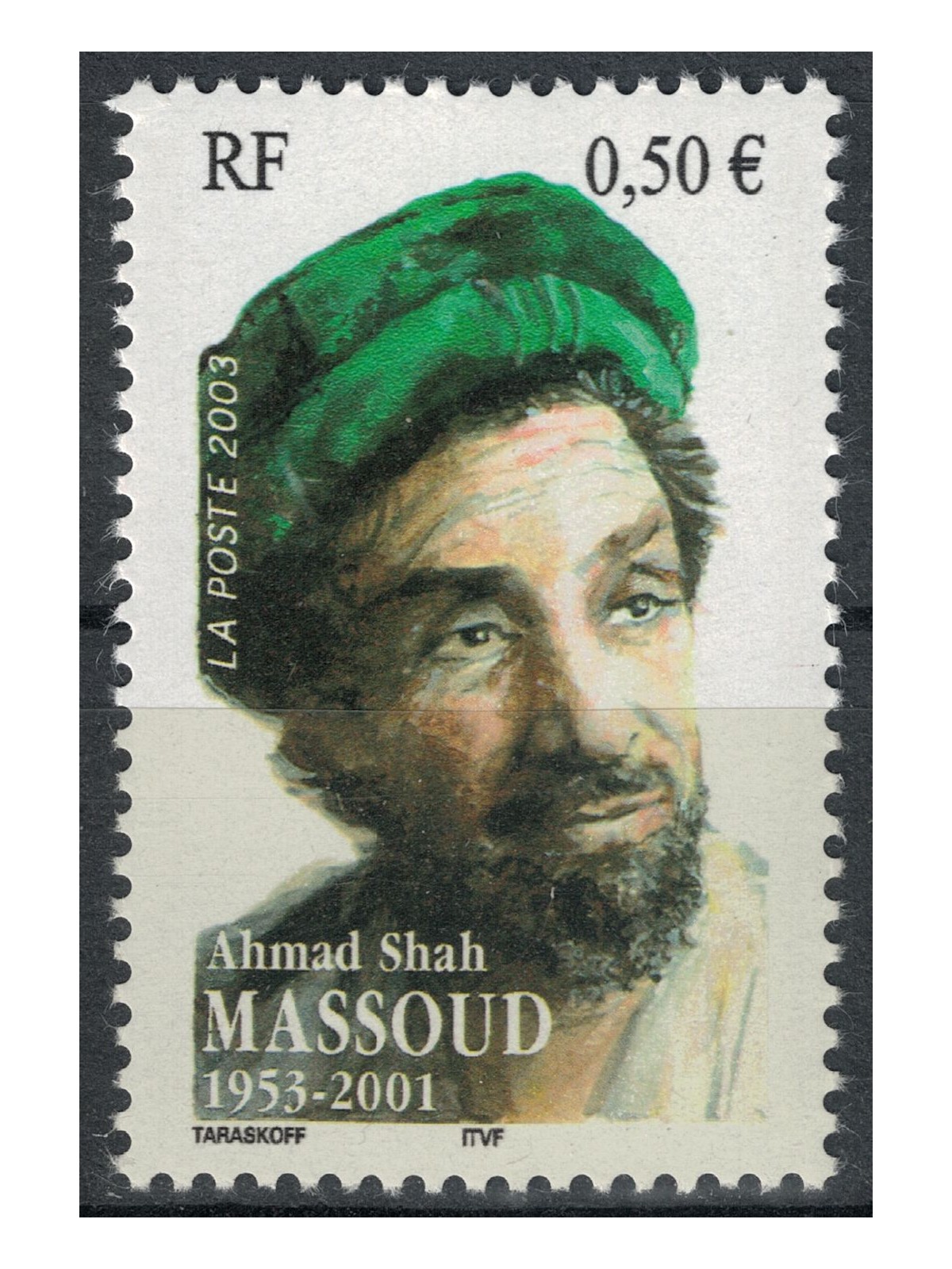 FRANCE 2003 Ahmad Shah Massoud MNH**