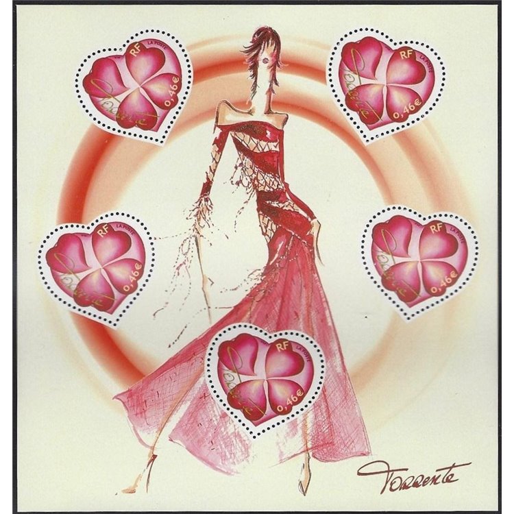 FRANCE 2003 Valentine's Day (Torrente) s/s MNH**