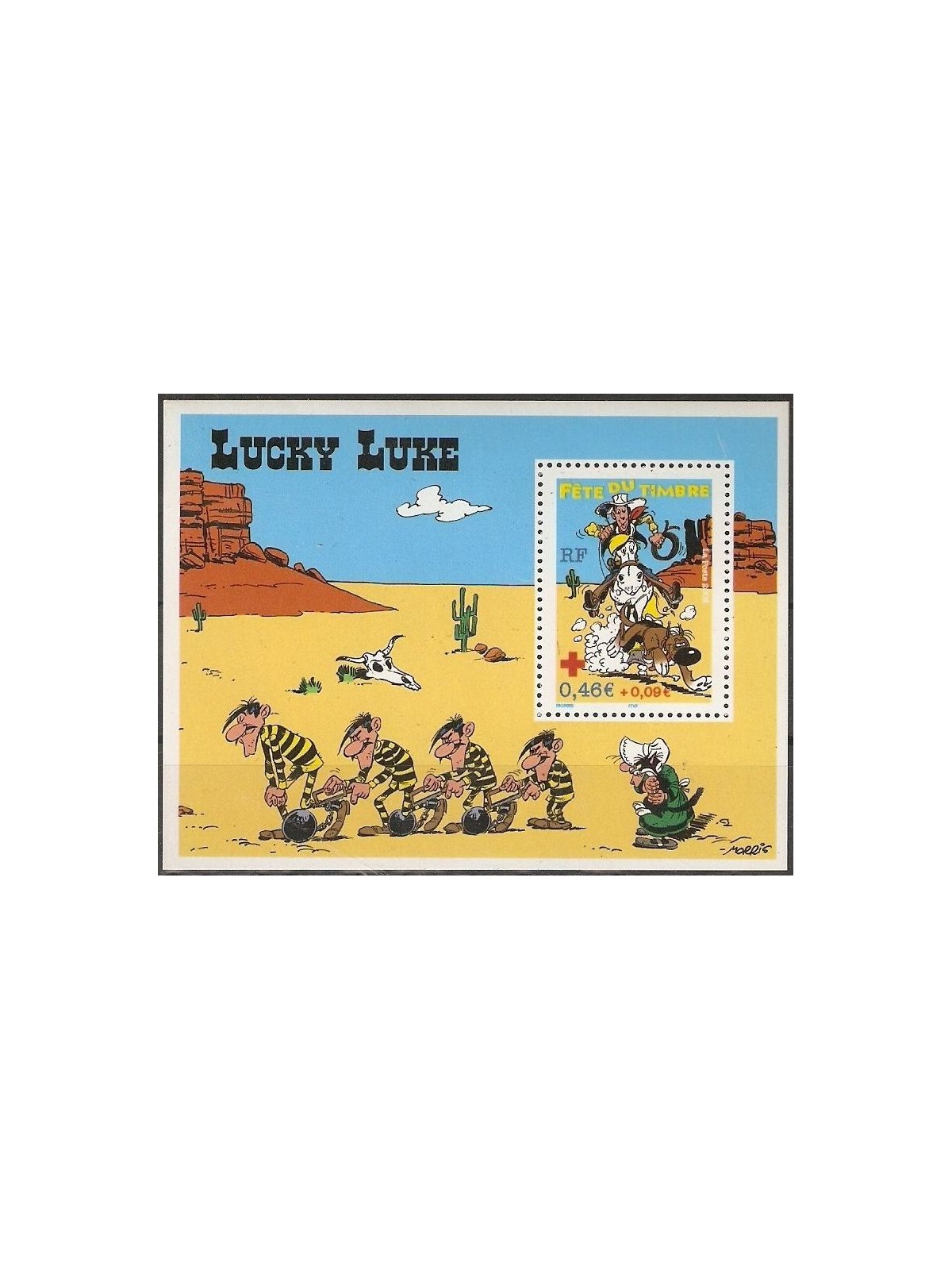 FRANCE 2003 Stamp Day (Lucky Luke) s/s MNH**