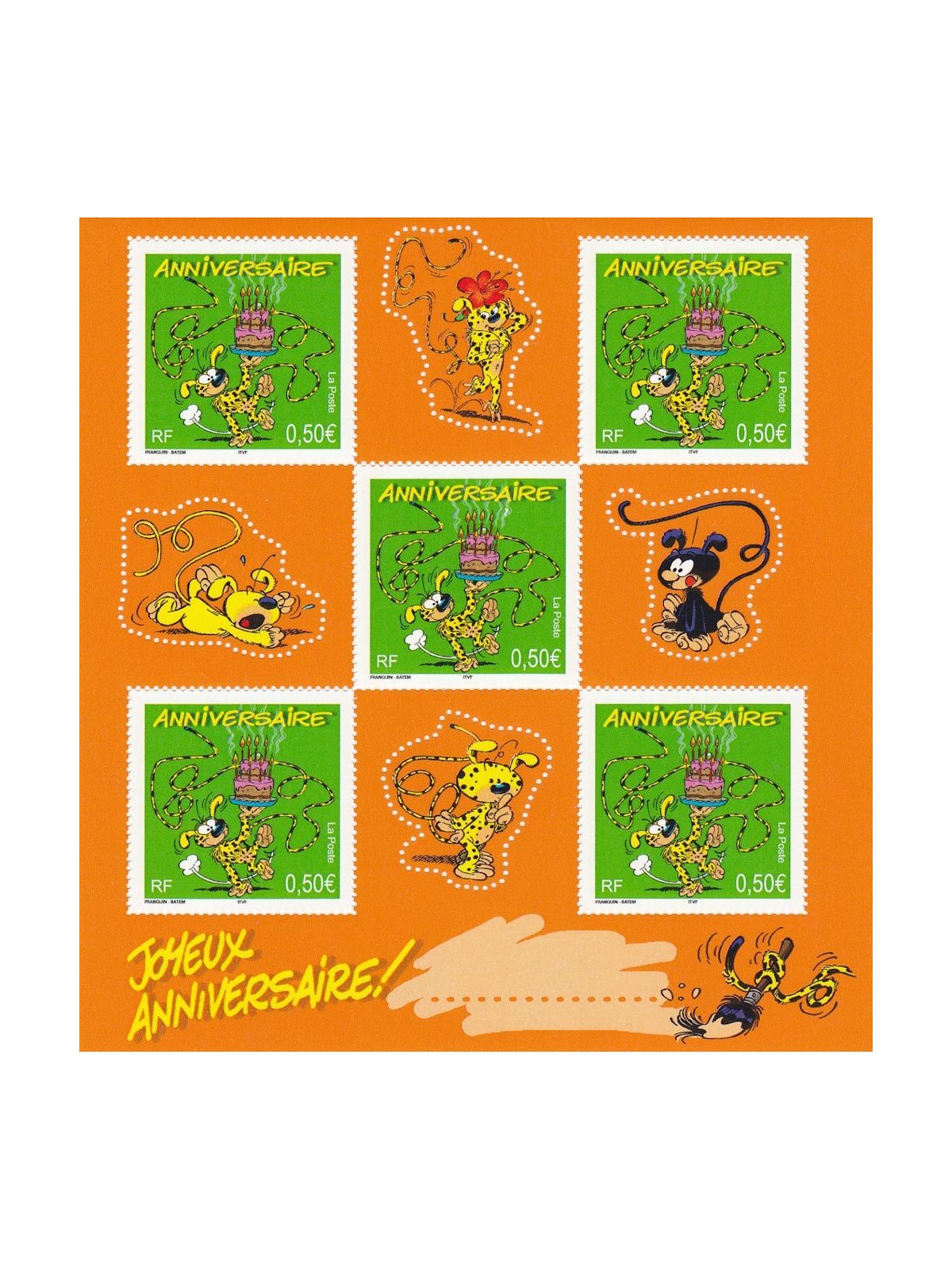 FRANCE 2003 Greetings Stamps (Birthday) s/s MNH**
