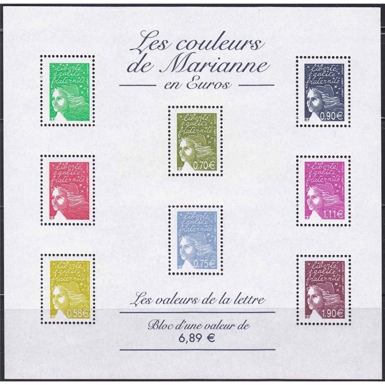 FRANCE 2003 Marianne of July 14 s/s MNH**