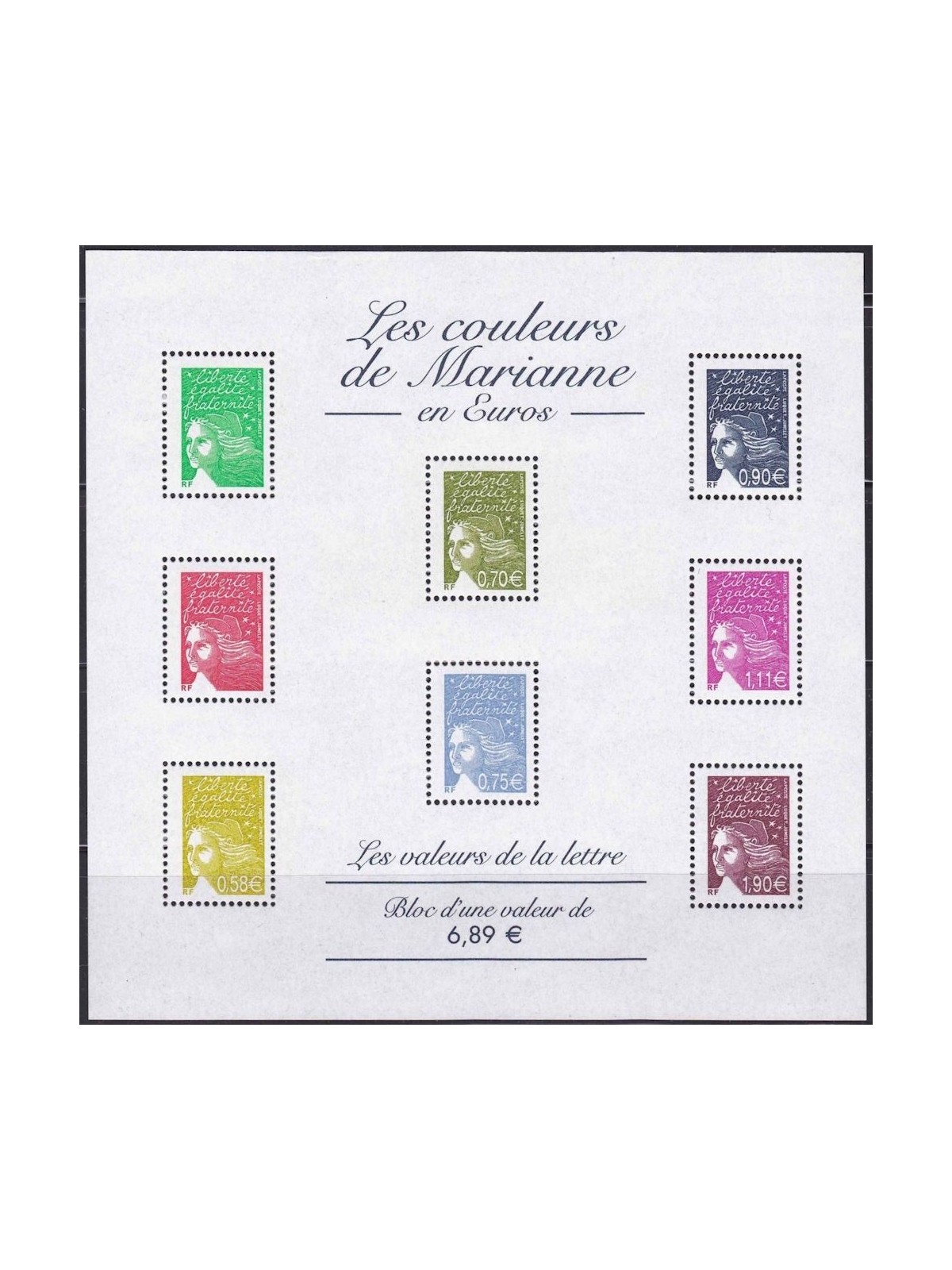 FRANCIA 2003 Marianna del 14 Luglio BF MNH**