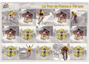 FRANCIA 2003 Tour de France BF MNH**