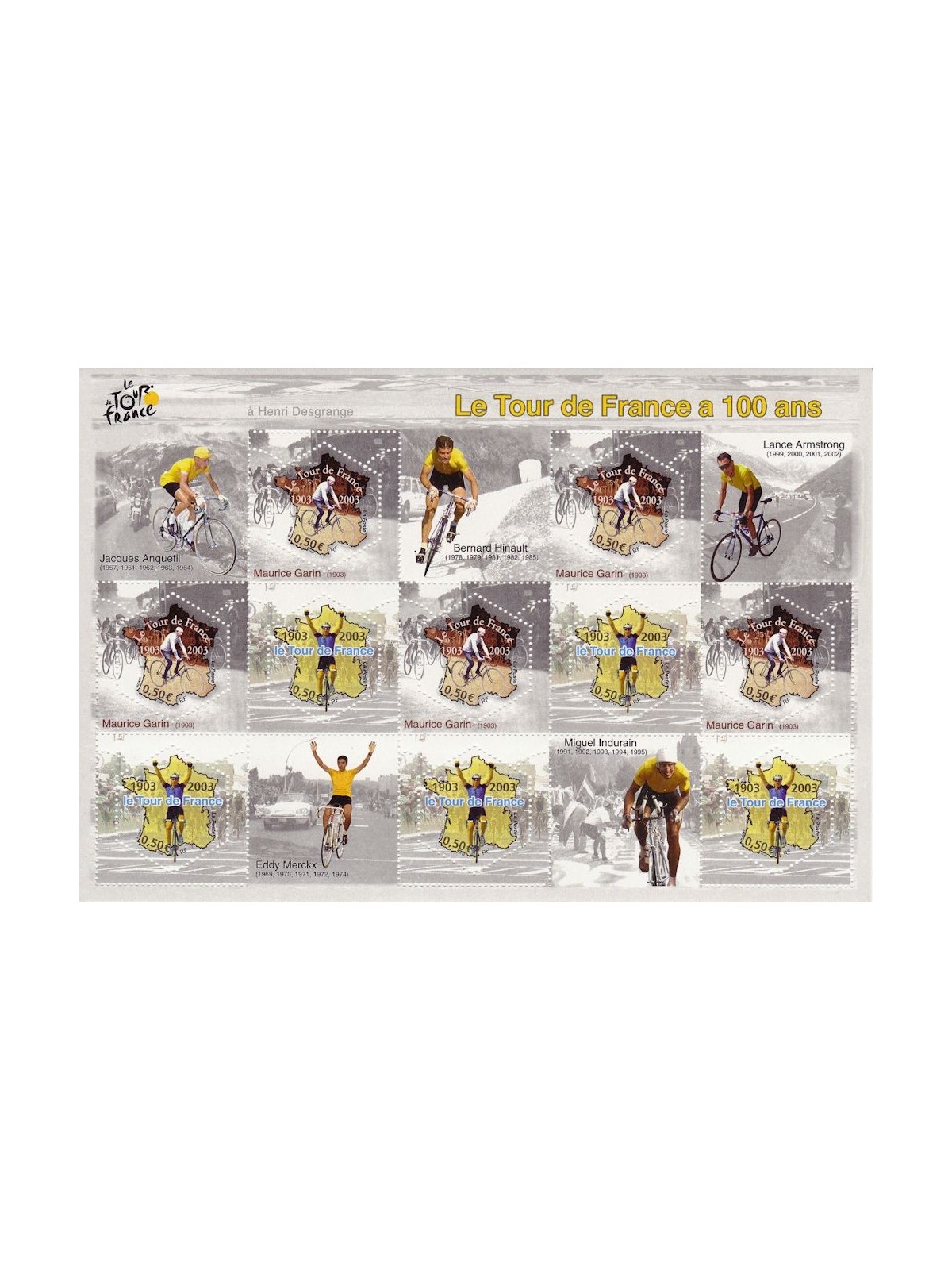 FRANCE 2003 Tour de France s/s MNH**