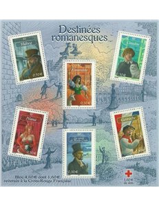 FRANCE 2003 Characters from novels s/s MNH**