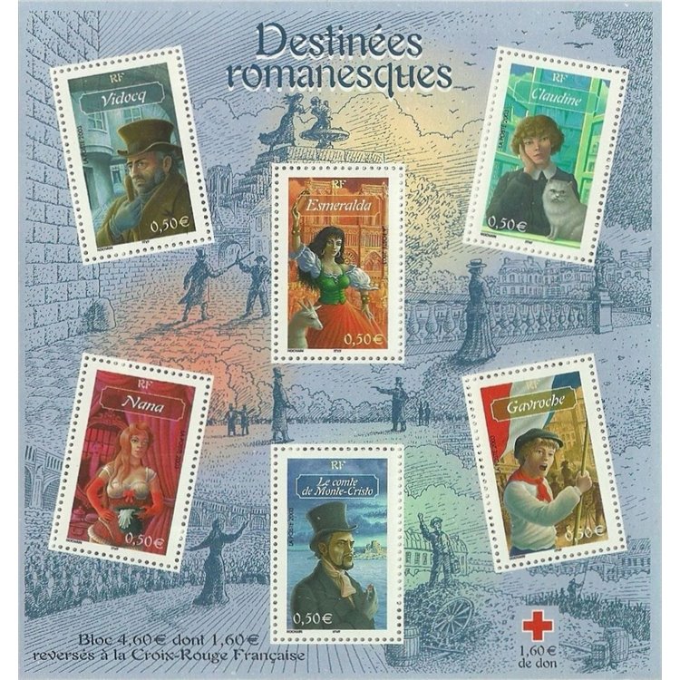 FRANCIA 2003 Personaggi di romanzi BF MNH**
