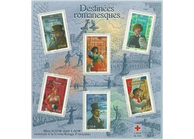 FRANCE 2003 Characters from novels s/s MNH**