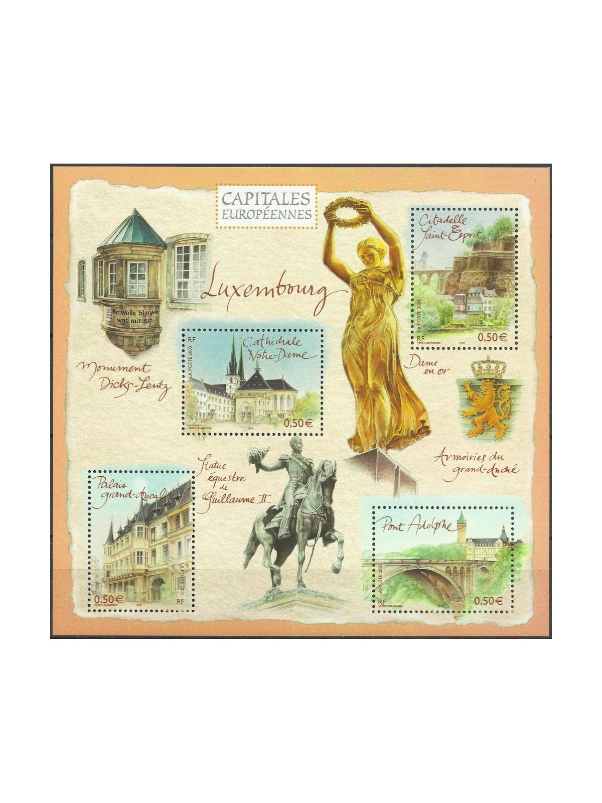 FRANCE 2003 Luxembourg European Capital s/s MNH**
