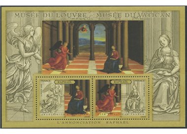 FRANCIA 2005 I Musei Vaticani e il Louvre BF MNH**