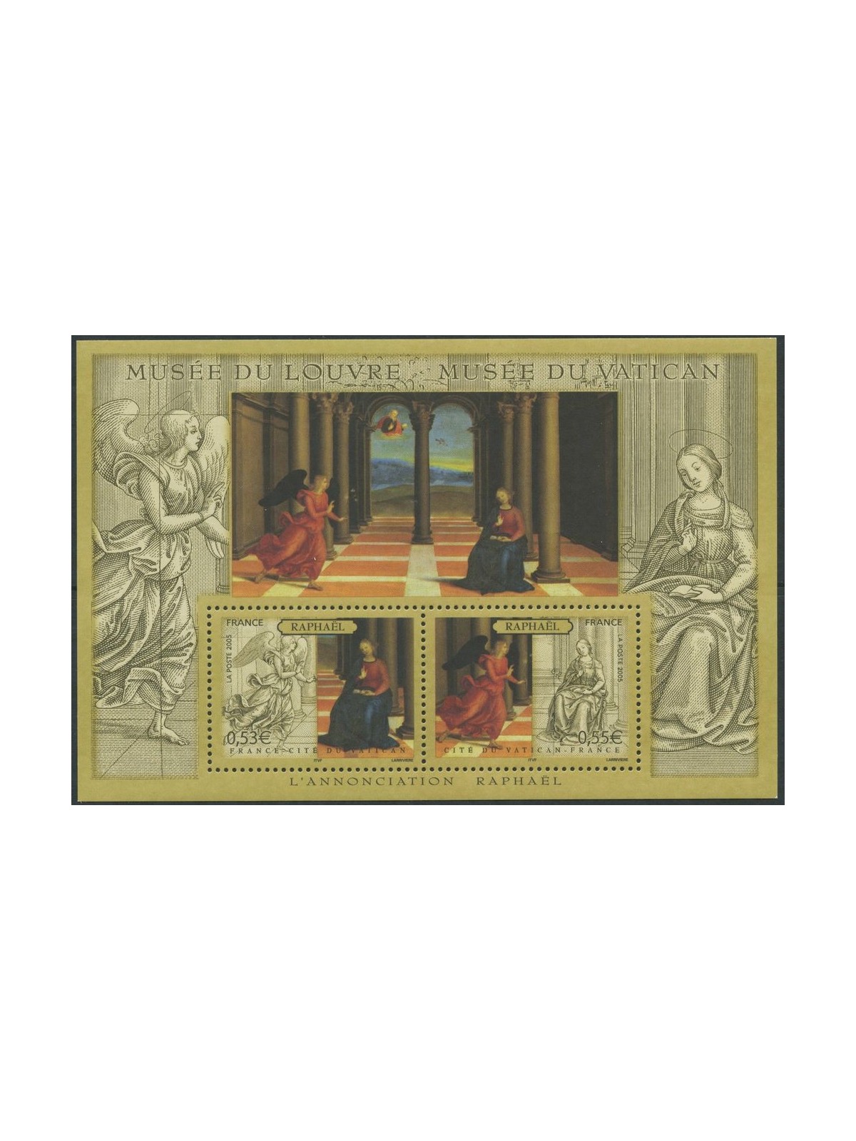 FRANCE 2005 The Vatican Museums and the Louvre s/s MNH**