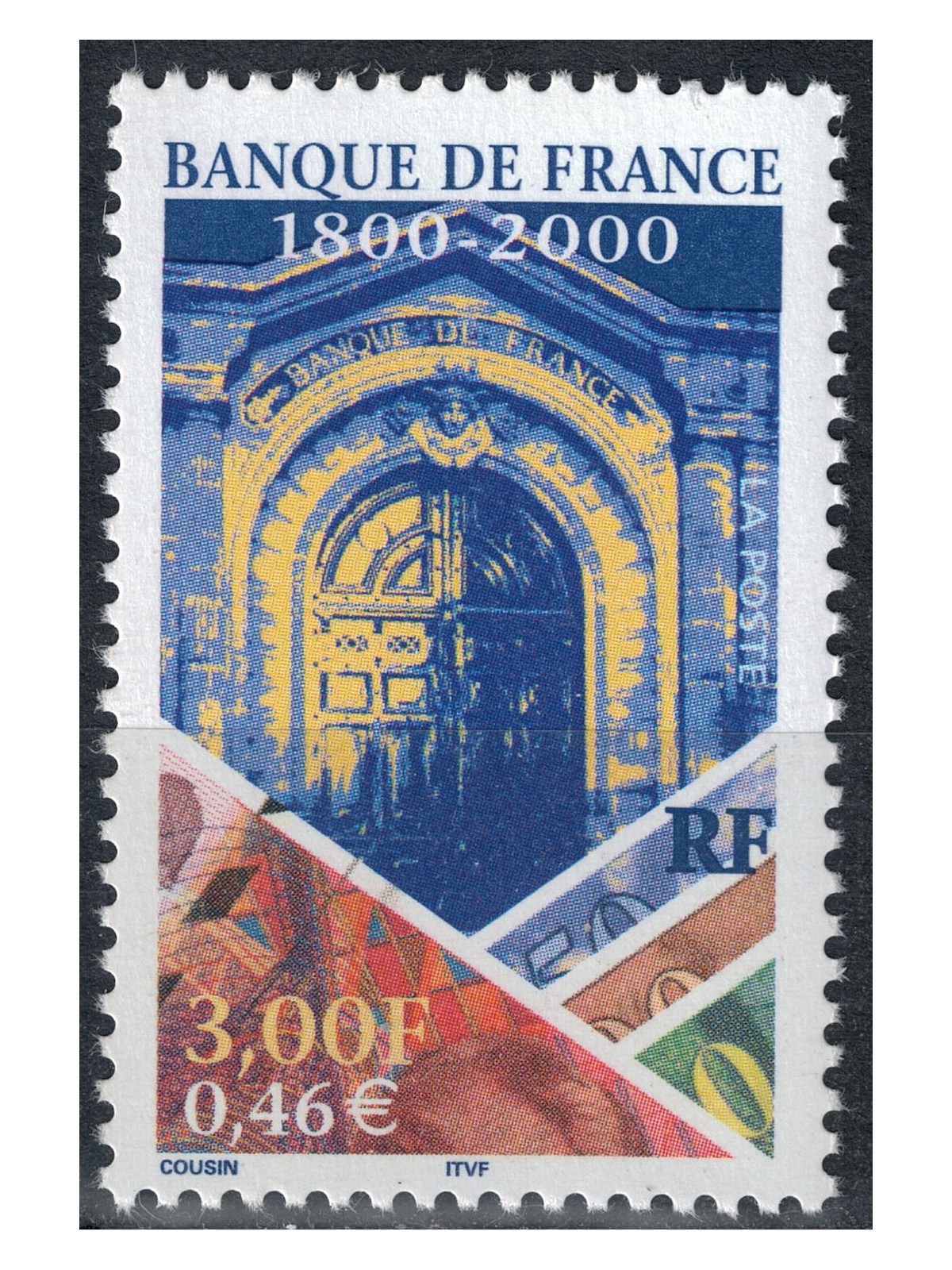 FRANCE 2000 Bank of France MNH**