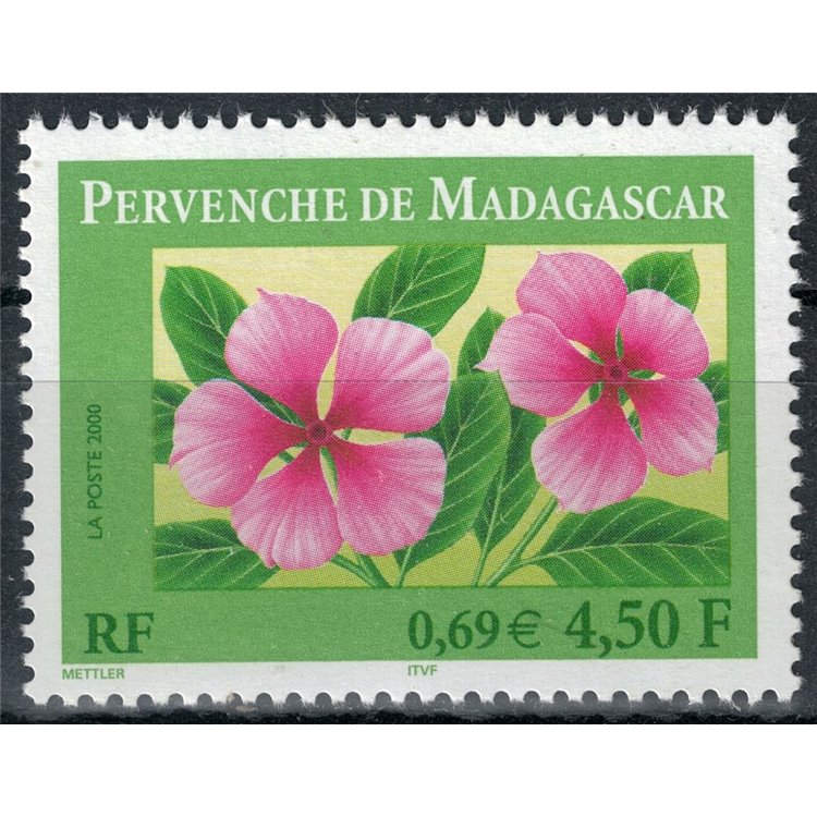 FRANCE 2000 Flora, Madagascar periwinkle MNH**