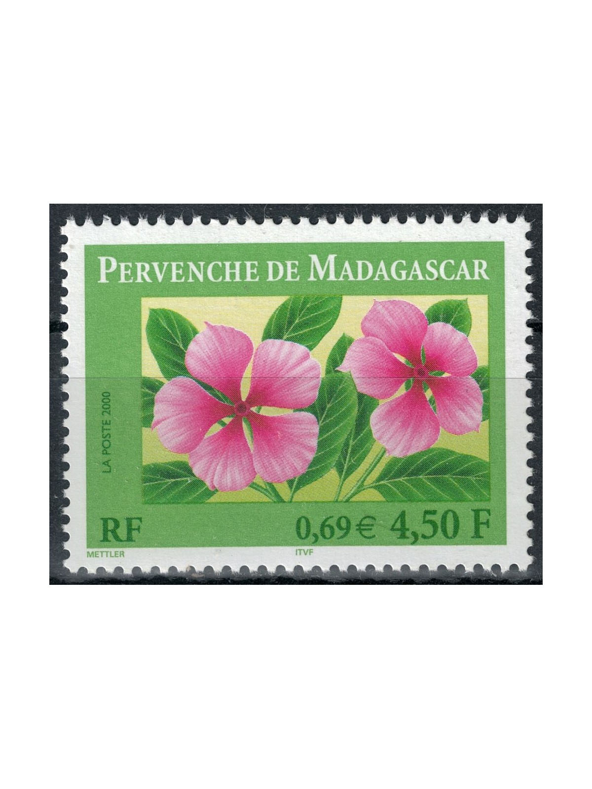 FRANCE 2000 Flora, Madagascar periwinkle MNH**