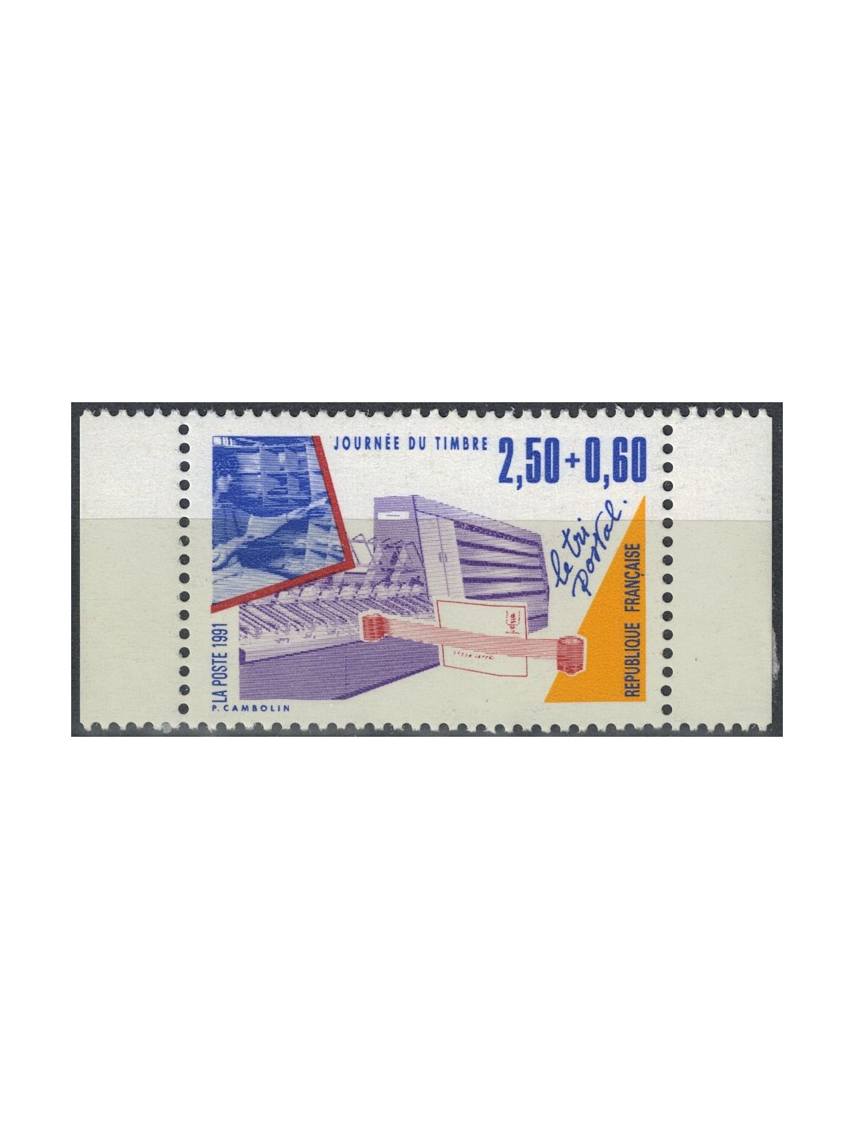 FRANCIA 1991 Giornata del francobollo (da LB) MNH**