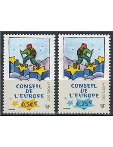FRANCIA 2003 Servizio (Consiglio d'Europa) 2v MNH**