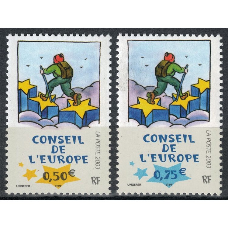 FRANCE 2003 Service (Council of Europe) 2v MNH**