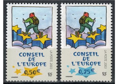 FRANCE 2003 Service (Council of Europe) 2v MNH**