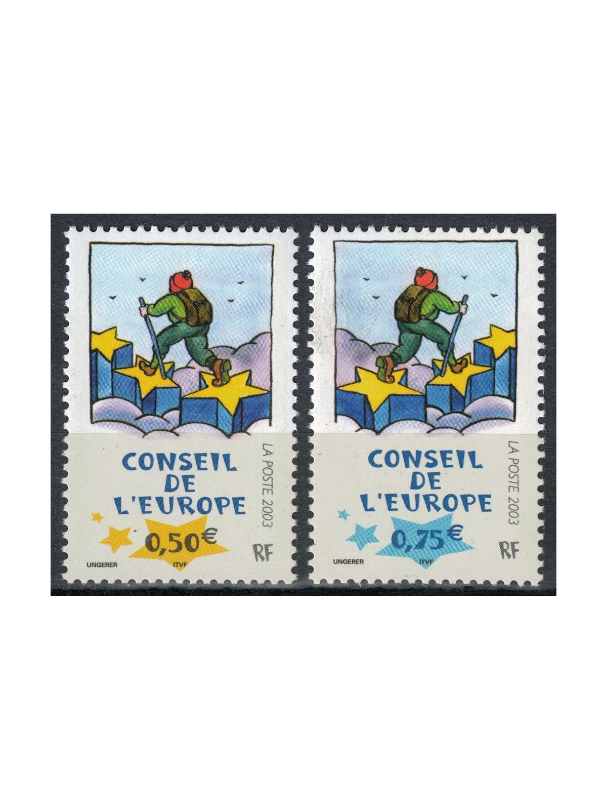 FRANCE 2003 Service (Council of Europe) 2v MNH**