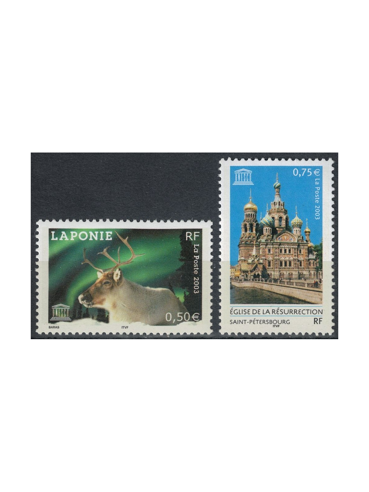 FRANCE 2003 Official Stamps (UNESCO) 2v MNH**