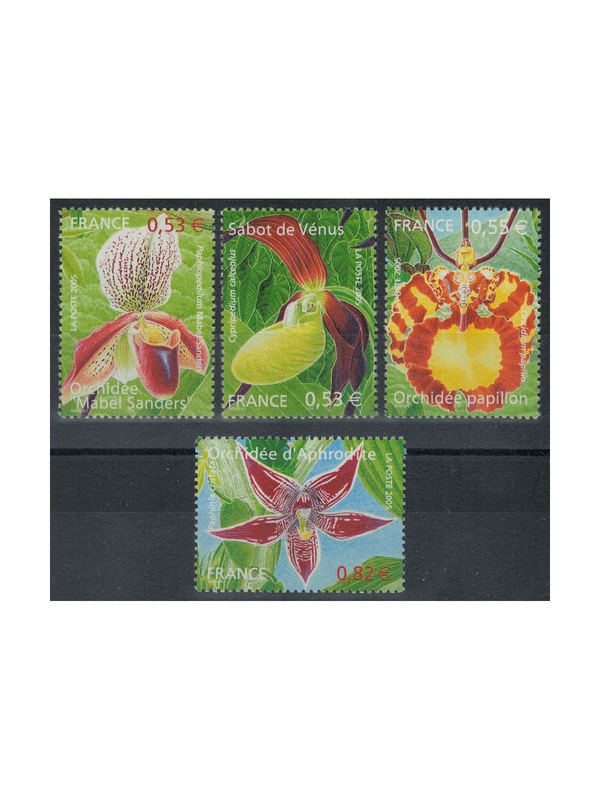FRANCIA 2005 Natura di Francia (Orchidee) 4v MNH**