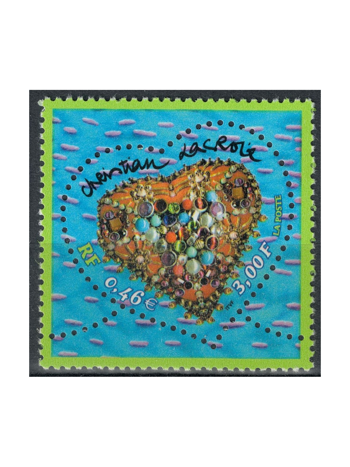 FRANCIA 2001 San Valentino (Christian Lacroix) MNH**