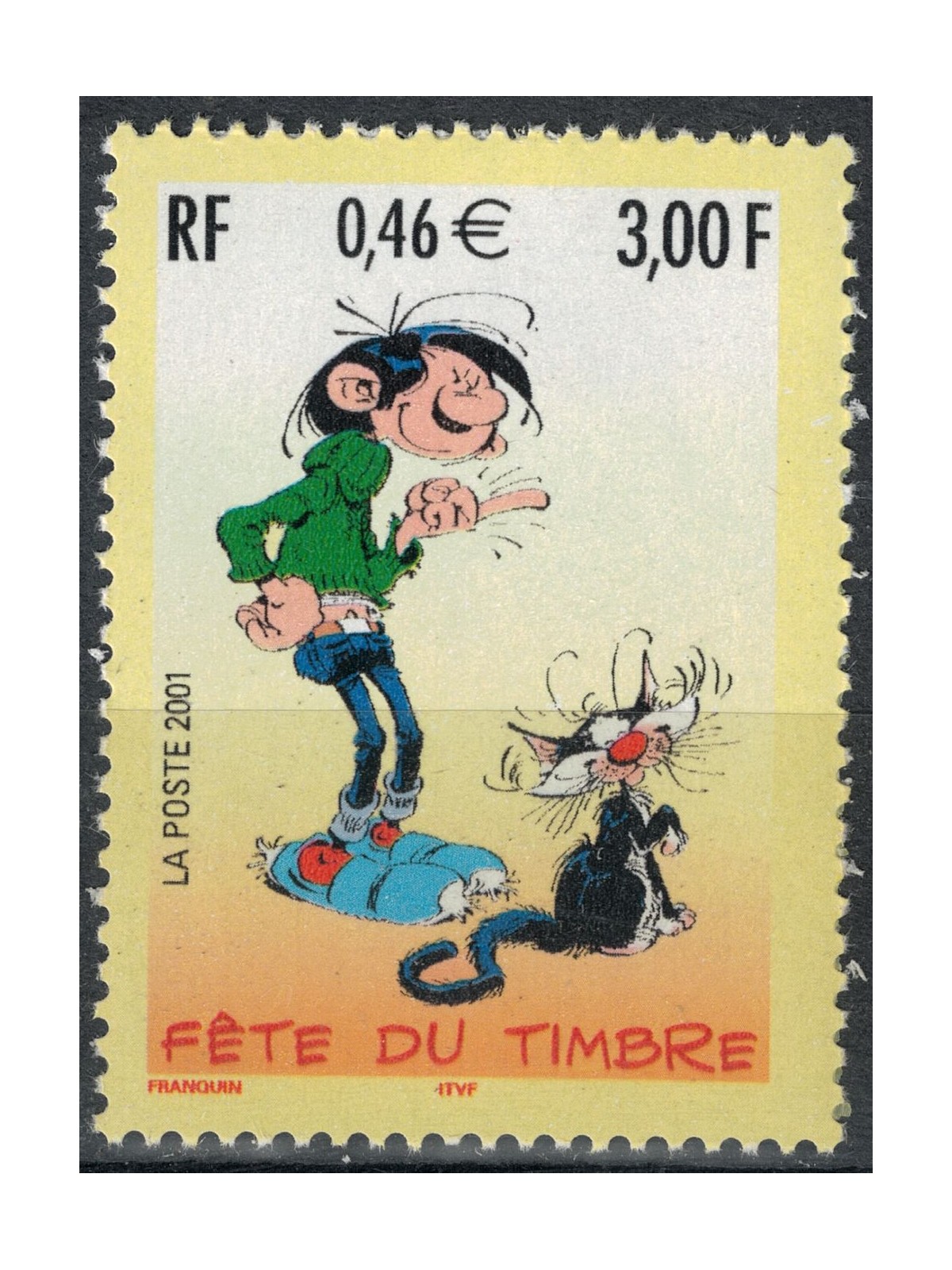 FRANCE 2001 Stamp Day (Gaston Lagaffe) MNH**