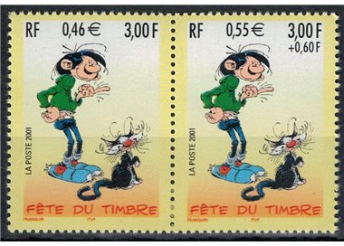 FRANCE 2001 Stamp Day (Gaston Lagaffe) from booklet 2v MNH**