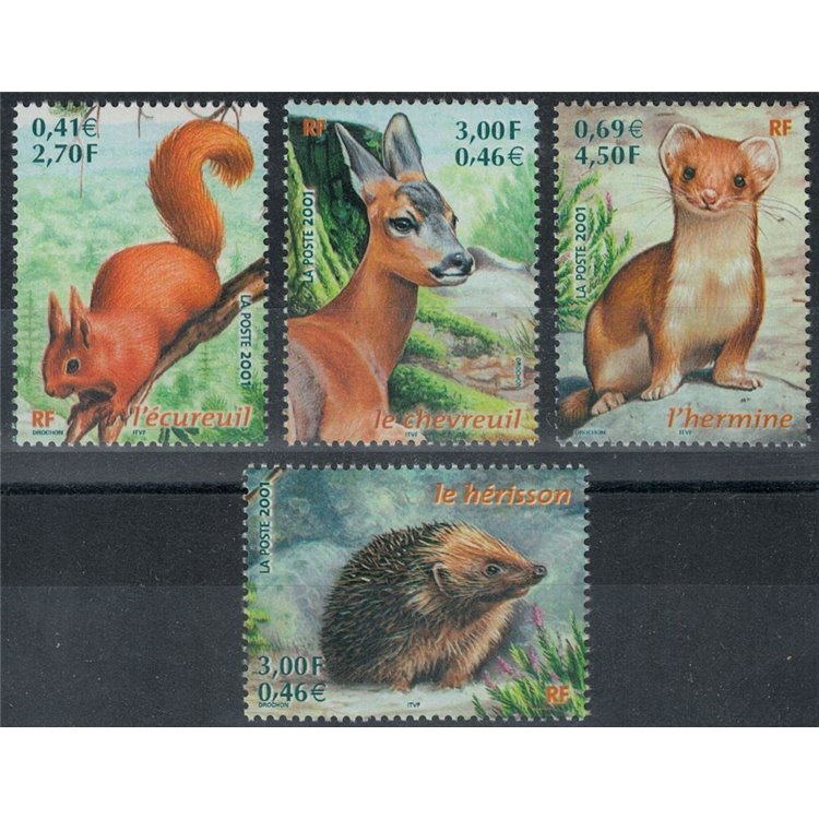 FRANCIA 2001 Natura di Francia 4v MNH**