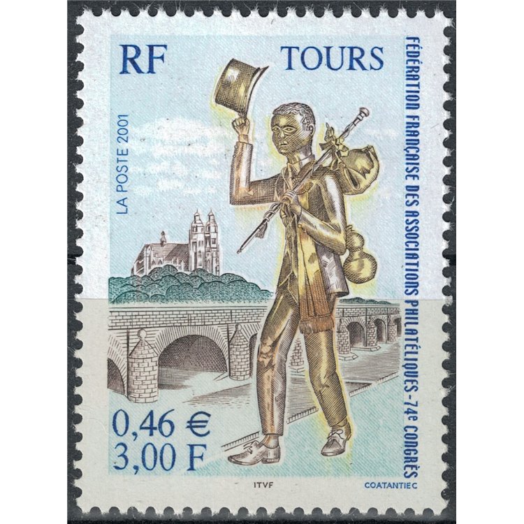 FRANCIA 2001 Società Filateliche Francesi MNH**