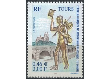 FRANCIA 2001 Società Filateliche Francesi MNH**