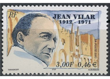 FRANCIA 2001 Jean Vilar MNH**