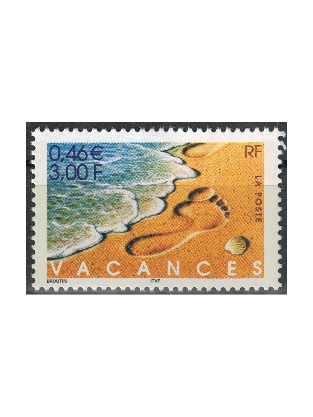 FRANCE 2001 Happy Holidays MNH**
