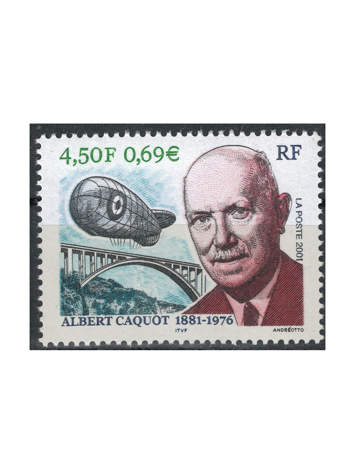 FRANCIA 2001 Albert Caquot MNH**