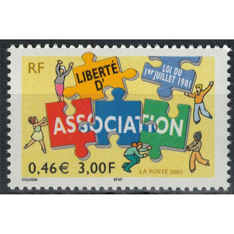 FRANCE 2001 Freedom of Association MNH**