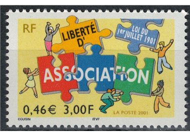 FRANCE 2001 Freedom of Association MNH**