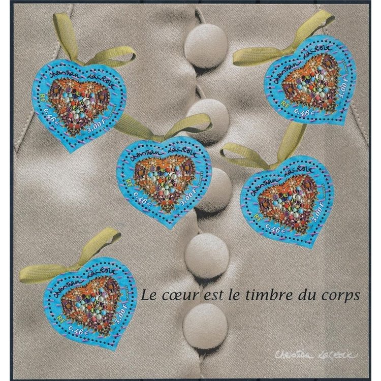FRANCE 2001 Valentine's Day (Christian Lacroix) s/s MNH**