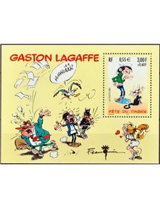 FRANCIA 2001 Giornata del francobollo (Gaston Lagaffe) BF MNH**