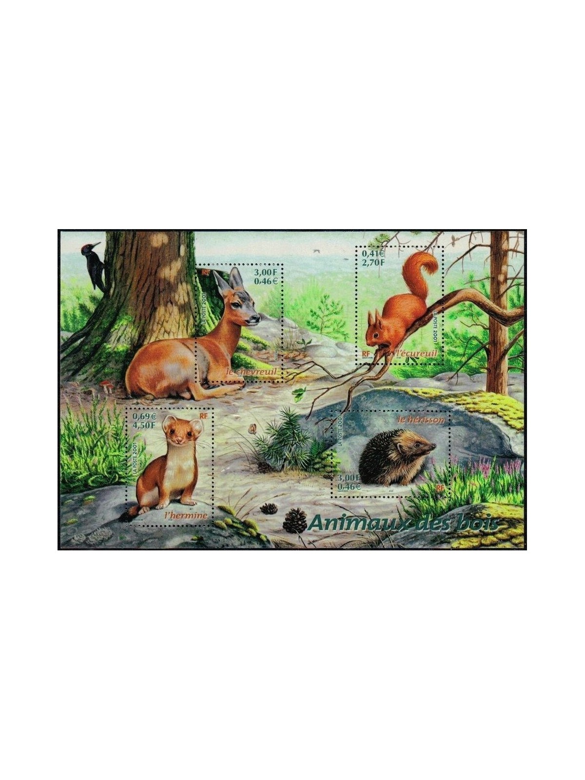 FRANCE 2001 Natura di Francia s/s MNH**
