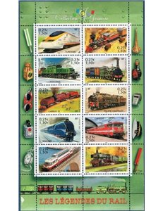 FRANCE 2001 Youth Collection (Locomotives) s/s MNH**