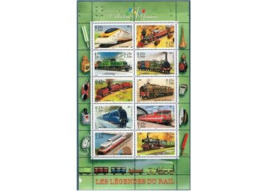 FRANCE 2001 Youth Collection (Locomotives) s/s MNH**