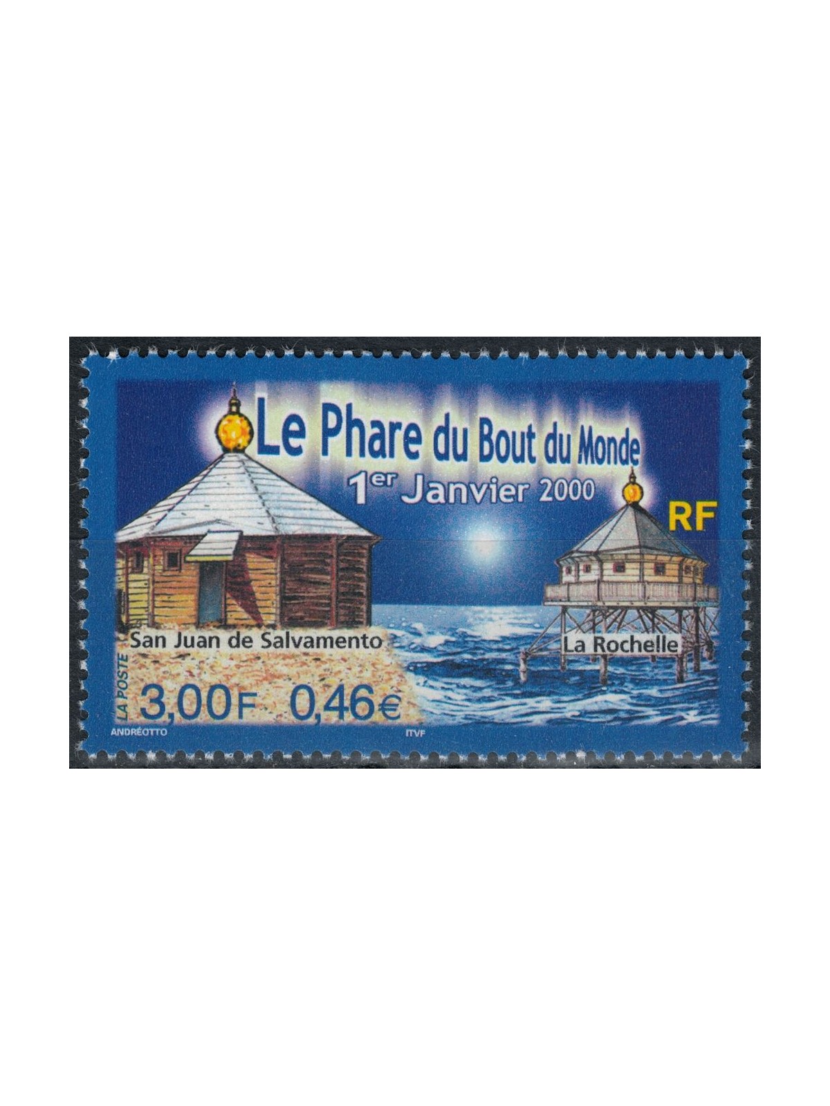 FRANCIA 2000 Faro di San Juan de Salvamento MNH**