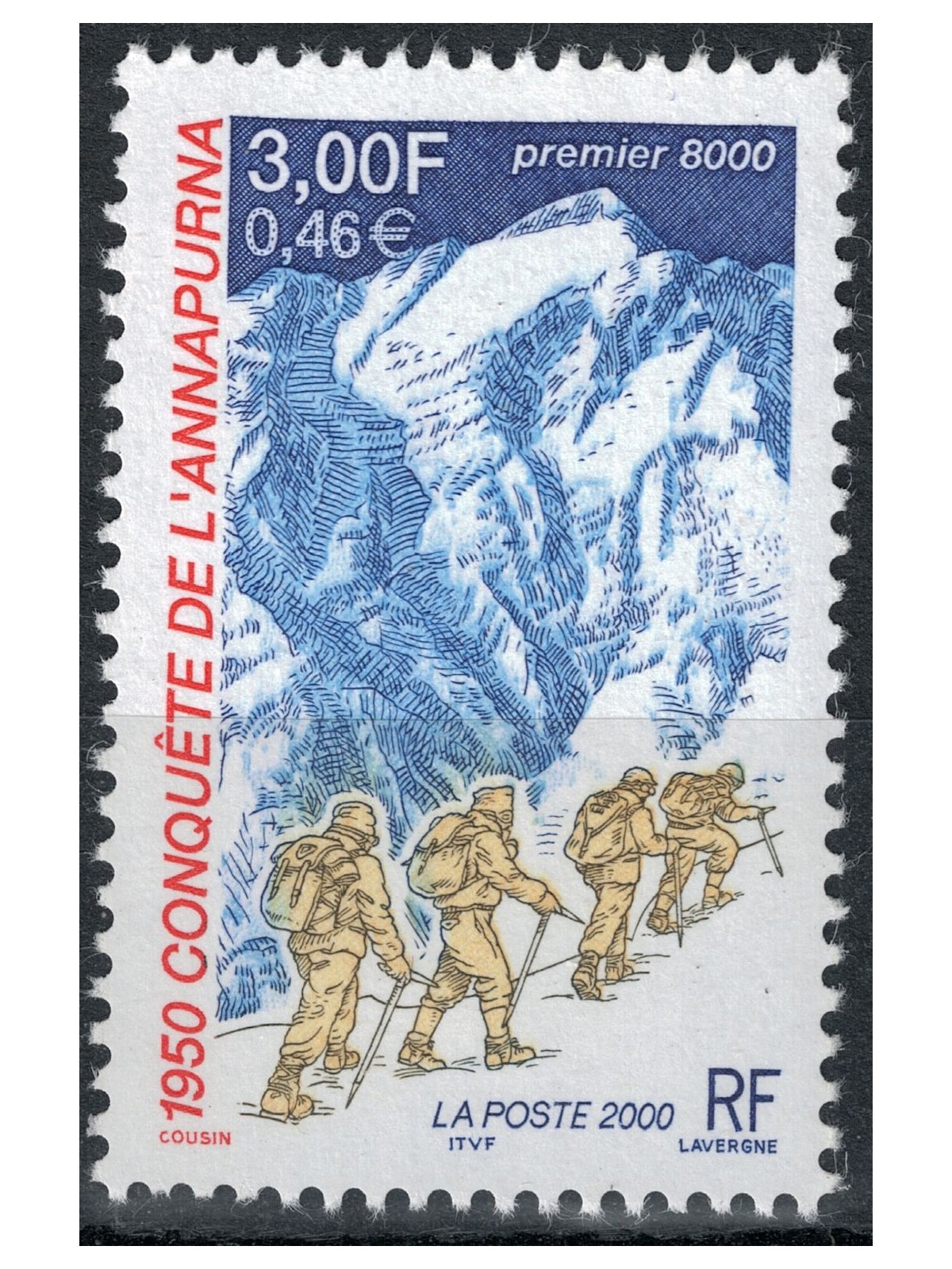 FRANCIA 2000 Conquista dell'Annapurna MNH**